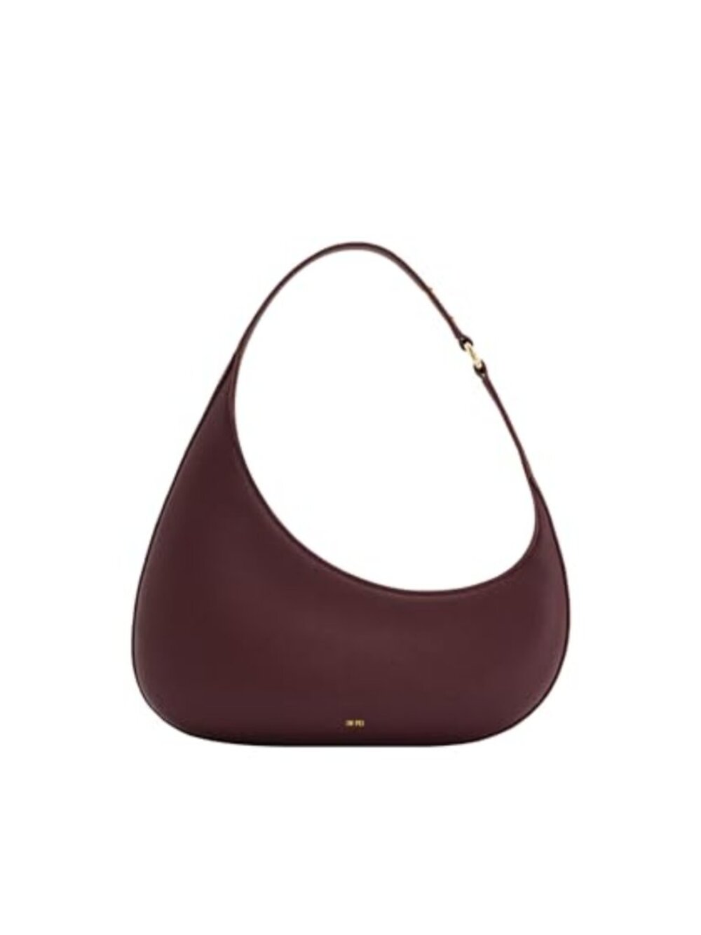 Vegan Leather Hobo Shoulder Bag with Slit Pocket